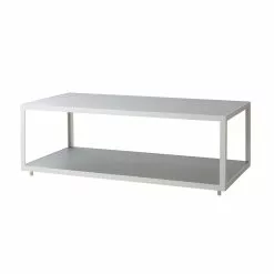 Cane-line Level Soffbord Rektangulär Vit + Ljusgrå