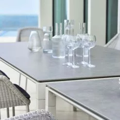 Cane-line Pure Matbord Aluminiumbas Vit 200x100cm -hemma butik 2023 124124124