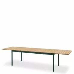 Skagerak Pelago Spisebord Teak Mørk Grønn 214x90 Cm -hemma butik 2023 1430058 1430062 pelago table hunter green 2 extension plates 1