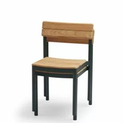 Skagerak Pelago Utestol Teak / Mørk Grønn -hemma butik 2023 1430059 pelago chair hunter green stack