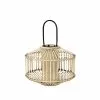 Broste Copenhagen Lantern "Lin" Bambu / Glas -hemma butik 2023 14591012