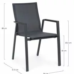 Bizzotto Krion Utestol Koksgrå 4 Stk -hemma butik 2023 177990