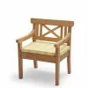 Skagerak Drachmann Stolpute Sitron / Sand -hemma butik 2023 1960220 drachmann chair cushion lemon sand stripes