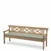 Skagerak Drachmann 200 Pute Lys Aprikos / Mørk Grønn 1 Skagerak Drachmann 200 Pute Lys Aprikos / Mørk Grønn -hemma butik 2023 1960227 drachmann bench 200 cushion light apricot green stripes