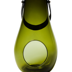 Holmegaard Design Med Ljuslykta Olivgrön H29 Cm