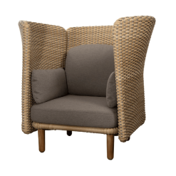 Cane-line Arch Lounge Stol M/Høy Arm/Ryggstøtte