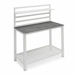 Hillerstorp Åminne Utekjøkken/Arbeidsbenk Komplett Hvit Aluminium