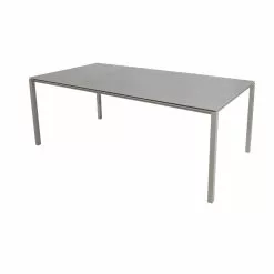 Cane-line Pure Matbord Taupe Med Aluminiumbotten 200 X 100 Cm -hemma butik 2023 5085at p091cb 1636462107