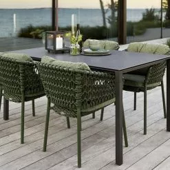 Cane-line Pure Matbord Aluminiumbas Lava Grey 150x90cm -hemma butik 2023 5417rodgr 5417yn111 5080al p150x90cn 5721al 1604577836