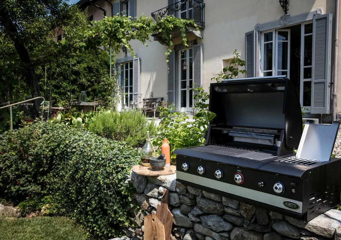 Boretti Ibrido Top Hybrid Grill Gas Och Kol 9 Boretti Ibrido Top Hybrid Grill Gas Och Kol - Bild 7