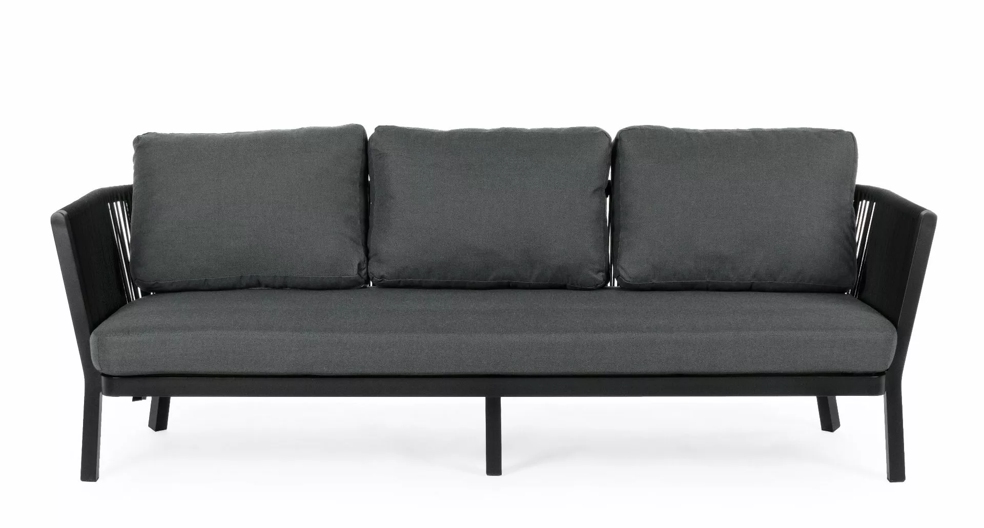 Bizzotto Makatea Sofa 3-seter Sort 4 Bizzotto Makatea Sofa 3-seter Sort - Bild 2