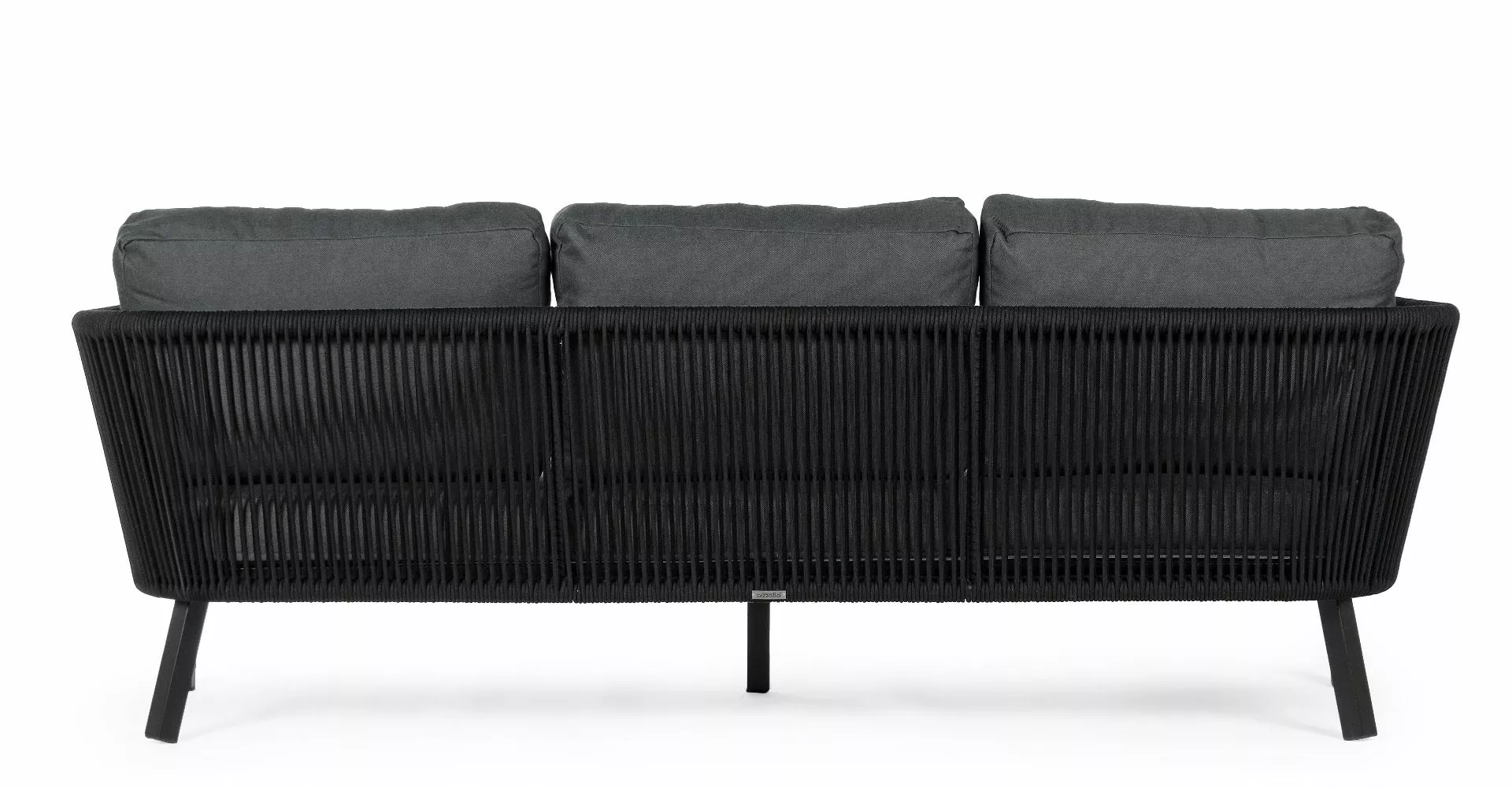 Bizzotto Makatea Sofa 3-seter Sort 5 Bizzotto Makatea Sofa 3-seter Sort - Bild 3