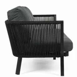 Bizzotto Makatea Sofa 3-seter Sort 13 Bizzotto Makatea Sofa 3-seter Sort -hemma butik 2023 80419