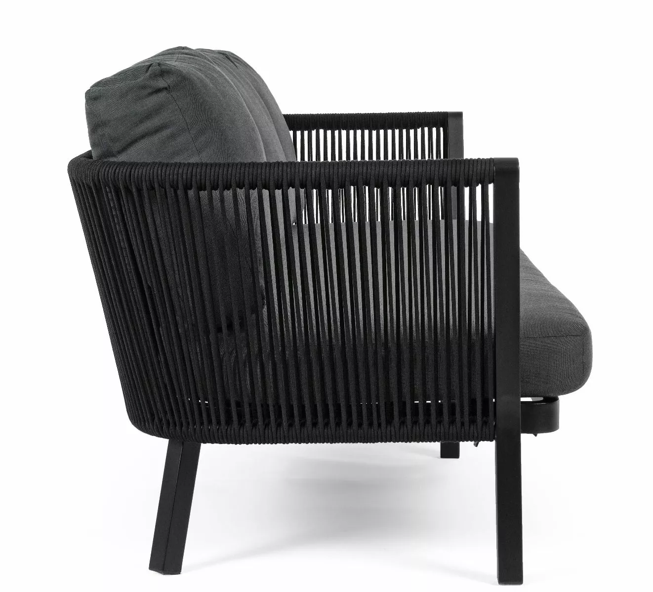 Bizzotto Makatea Sofa 3-seter Sort 6 Bizzotto Makatea Sofa 3-seter Sort - Bild 4