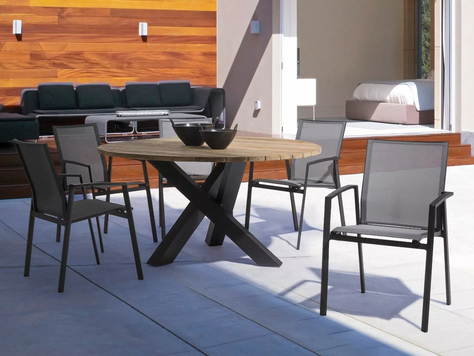 Bizzotto Brandon Spisebord Teak Ø150 Cm 5 Bizzotto Brandon Spisebord Teak Ø150 Cm - Bild 3