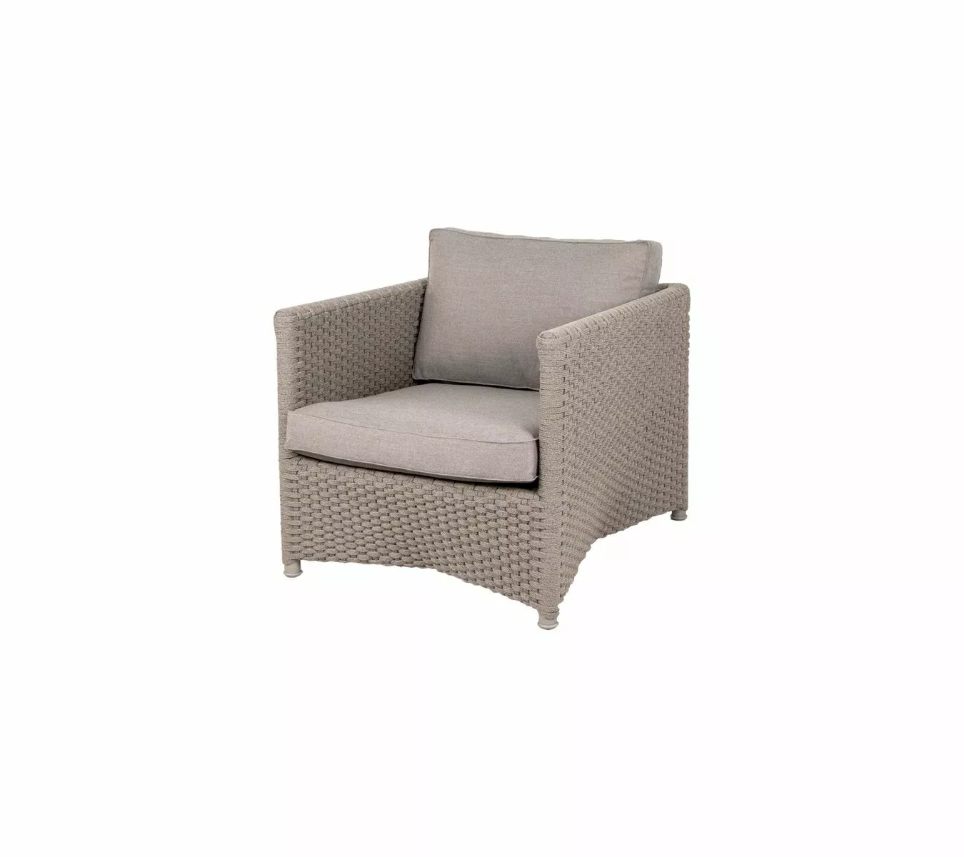 Cane-line Diamond Loungestol Inkl. Natté Taupe Pute 3 Cane-line Diamond Loungestol Inkl. Natté Taupe Pute