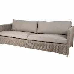 Cane-line Diamond 3-sits Soffa Inkl Natté Taupe Kuddset
