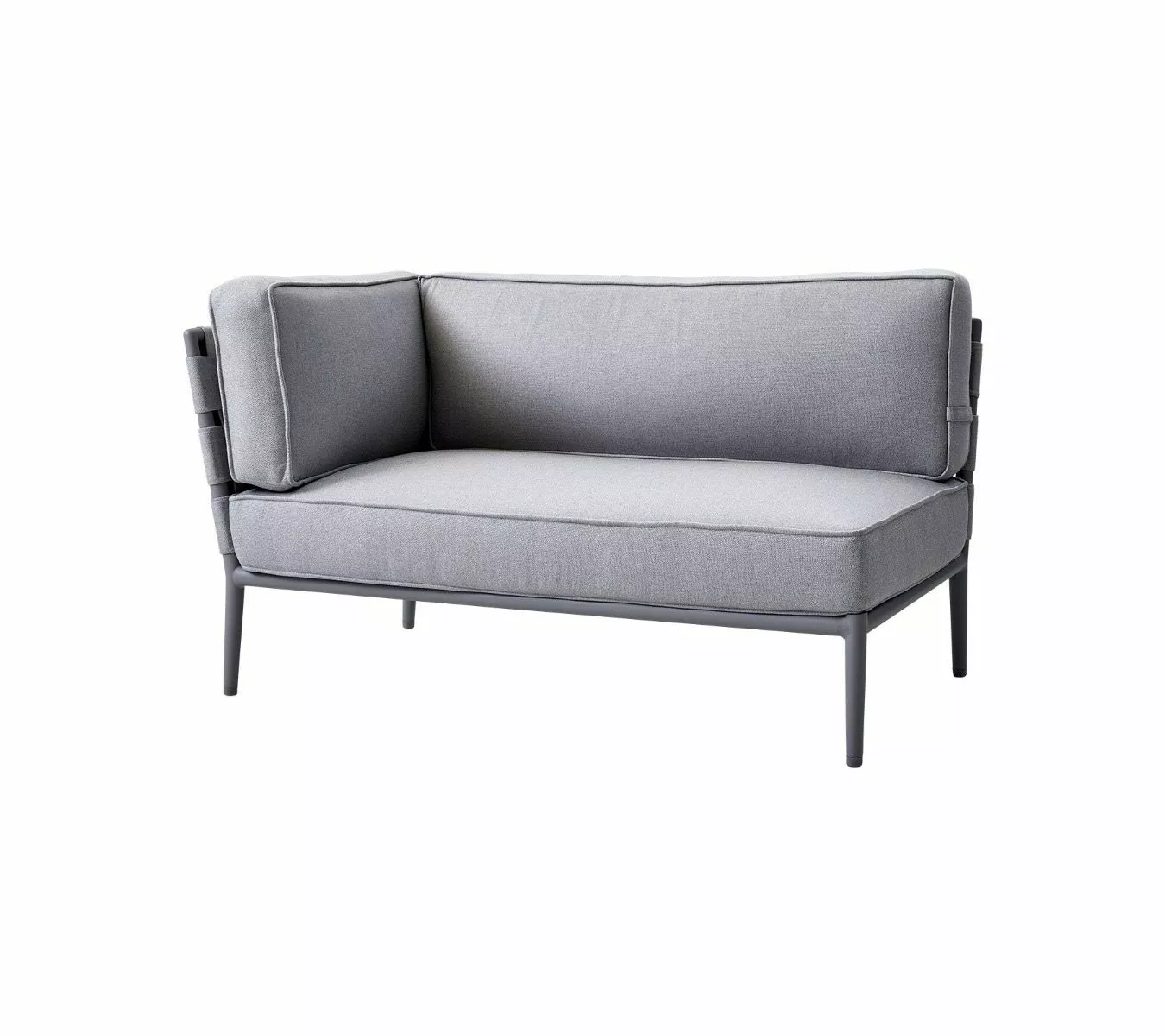 Cane-line Conic Soffa 2 Sittmodul Höger Ljusgrå 3 Cane-line Conic Soffa 2 Sittmodul Höger Ljusgrå