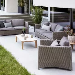 Cane-line Diamond Loungestol Inkl. Natté Taupe Pute 8 Cane-line Diamond Loungestol Inkl. Natté Taupe Pute -hemma butik 2023 diamond 2 seater sofa diamond 3 seater sofa diamond lounge chair 9788