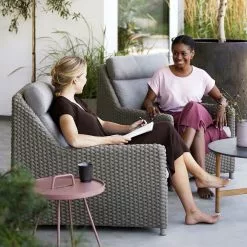 Cane-line Diamond Chair Hög Rygg Inkl Natté Taupe Kudde -hemma butik 2023 diamond highback 1636634859