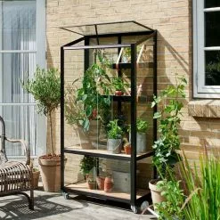 Juliana Urban Greenhouse City Greenhouse Härdat Glas Svart 0,32 M²