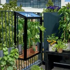 Juliana Urban Balkong Växthus Härdat Glas Svart 0,16 M² -hemma butik 2023 f09806 juliana urban balcony 5701701098062 low 10