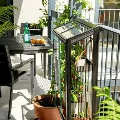 Juliana Urban Balkong Växthus Härdat Glas Svart 0,16 M² -hemma butik 2023 f09806 juliana urban balcony 5701701098062 low 12