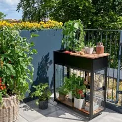 Juliana Urban Vertical Greenhouse Härdat Glas Svart 0,31 M² -hemma butik 2023 f09807 juliana urbanvertical