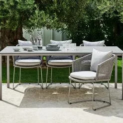 Cane-line Pure Matbord Taupe Med Aluminiumbotten 200 X 100 Cm -hemma butik 2023 puremiljotaupe