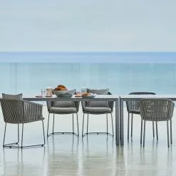 Cane-line Pure Matbord Taupe Med Aluminiumbotten 200 X 100 Cm -hemma butik 2023 puremiljotaupe2