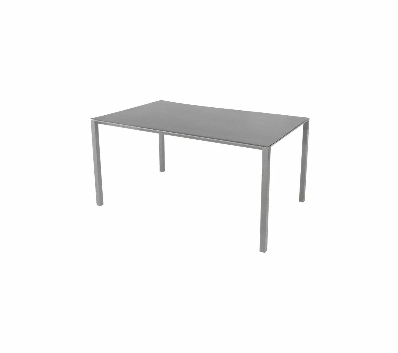 Cane-line Pure Matbord Aluminiumbas Ljusgrå 150x90cm 3 Cane-line Pure Matbord Aluminiumbas Ljusgrå 150x90cm