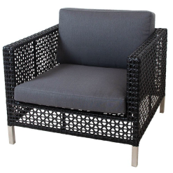Cane-line Connect Lounge Stol Sort / Antracite