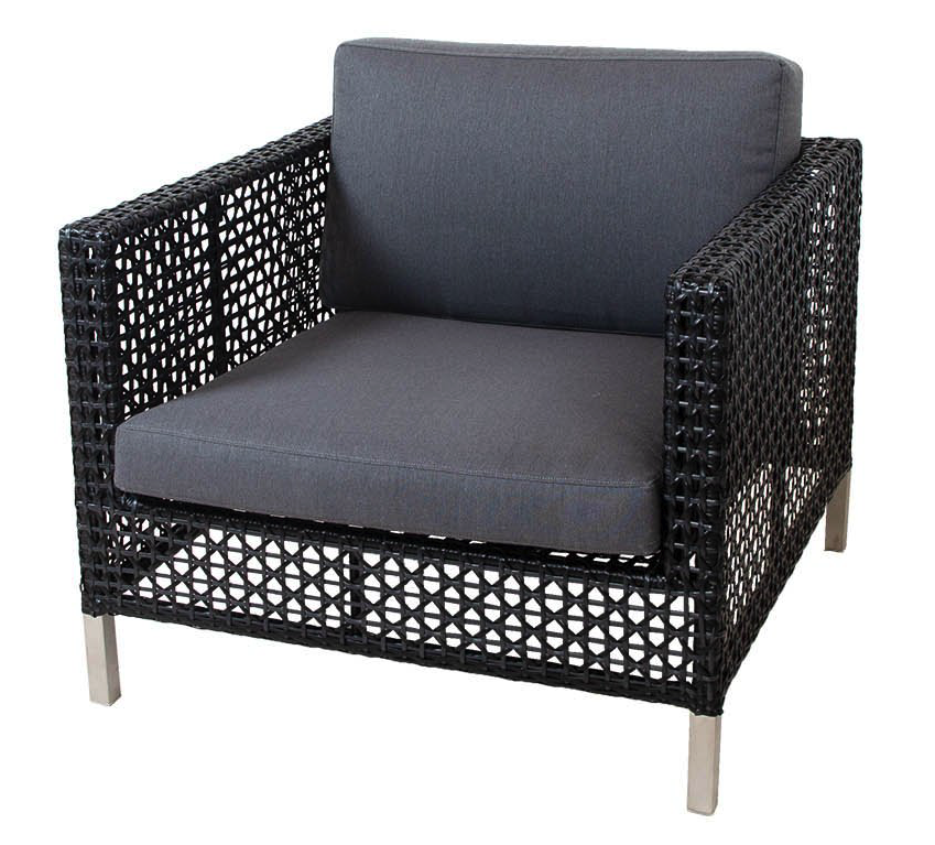 Cane-line Connect Lounge Stol Sort / Antracite 3 Cane-line Connect Lounge Stol Sort / Antracite