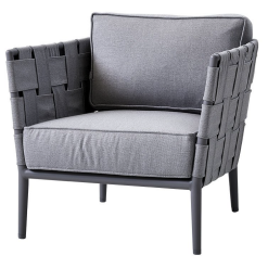 Cane-line Conic Loungestol Ljusgrå