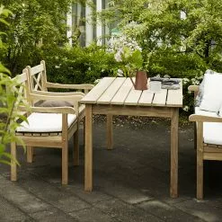 Skagerak Skagen Set, Teak (2 Stolar, 1 Bänk, 1 Bord) -hemma butik 2023 skagentischstuhle