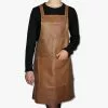 Dutchdeluxes Hängsläp Förkläde Läder Vintage Cognac -hemma butik 2023 suspender apron vintage leather camel