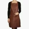 Dutchdeluxes Hängkläde Klassiskt Läder Brun -hemma butik 2023 suspender series aprons classic leather dark brown 01
